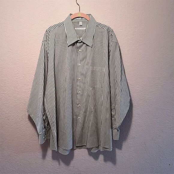 NWOT. Geoffrey Beene Men's 2XL Multicolor Striped Long Sleeve Shirt Casual. - Picture 2 of 6